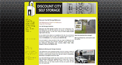 Desktop Screenshot of discountcityselfstorage.com.au