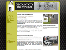 Tablet Screenshot of discountcityselfstorage.com.au